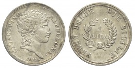 Napoli, Gioacchino Napoleone, Lira 1813●, non comune Ag mm 23 moneta palesemente pulita altrimenti BB-SPL