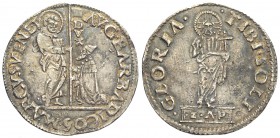 Venezie, Agostino Barbarigo (1486-1501), Mocenigo o Lira, Ag mm 34 g 6,52, buon BB