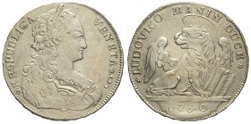Venezia, Ludovico Manin, Mezzo Tallero per il Levante 1790, Ag mm 33 g 14,08, moneta pulita altrimenti q.SPL