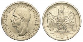 Regno d'Italia, Vittorio Emanuele III, Lira 1936, Rara, Ni mm 26,5 g 8,07 SPL