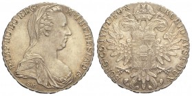 Regno d'Italia, Vittorio Emanuele III colonia Eritrea, Tallero (1780) Roma, Ag mm 40,4 g 28,08, q.FDC
