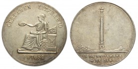 Bolivia - Medaglia a ricordo del concorso letterario a Potosi 1841, Ag, 42mm, 36g, SPL