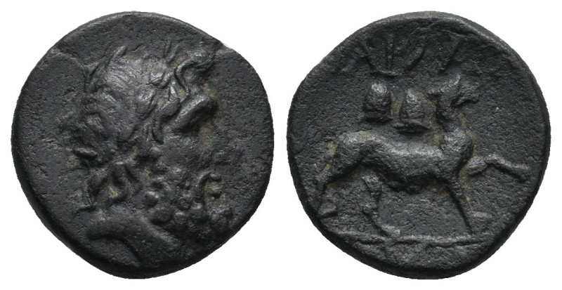 PISIDIA. Parlais. Diomedes, magistrate. 1st century BC.
Obv: Laureate head of Z...