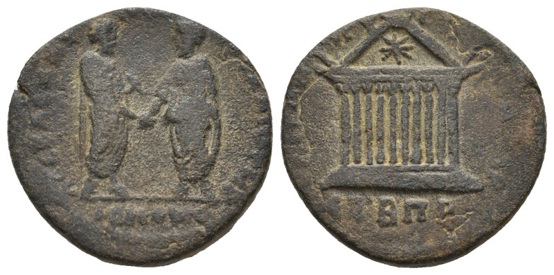 CILICIA. Anazarbus. Marcus Aurelius and Lucius Verus (161-169). Ae. Dated CY 182...