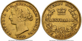 Victoria gold Sovereign 1866-SYDNEY XF45 NGC, Sydney mint, KM4, Marsh-A371. HID09801242017 © 2023 Heritage Auctions | All Rights Reserved
