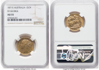 Victoria gold "St. George" Sovereign 1871-S AU55 NGC, Sydney mint, KM7, S-3858. HID09801242017 © 2023 Heritage Auctions | All Rights Reserved