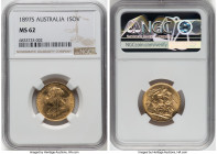Victoria gold Sovereign 1897-S MS62 NGC, Sydney mint, KM13, S-3877. HID09801242017 © 2023 Heritage Auctions | All Rights Reserved