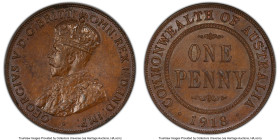 George V Penny 1918-I MS64 Brown PCGS, Calcutta mint, KM23. HID09801242017 © 2023 Heritage Auctions | All Rights Reserved