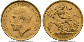 George V gold 1/2 Sovereign 1915-S MS64 NGC, Sydney mint, KM28, S-4009. HID09801242017 © 2023 Heritage Auctions | All Rights Reserved