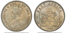 British Colony. George V Shilling 1921 MS63 PCGS, KM21. A well preserved, Choice specimen carrying a veil of peach and pale lily patina, supported by ...