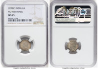 British India. Victoria 2 Annas 1878-(c) MS65 NGC, Calcutta mint, KM488. No mintmark. A single example ranks higher at NGC. HID09801242017 © 2023 Heri...