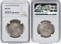 British India. George V Rupee 1921-(b) MS64+ NGC, Bombay mint, KM524. HID09801242017 © 2023 Heritage Auctions | All Rights Reserved