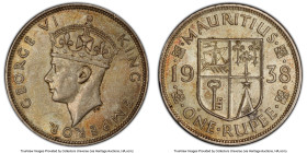 British Colony. George VI Rupee 1938 AU58 PCGS, KM19. HID09801242017 © 2023 Heritage Auctions | All Rights Reserved