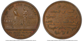 British Colony copper "Abolition of Slave Trade" Penny Token 1807-Dated (1814)-GFP XF45 Brown PCGS, KM-Tn1.1, Eimer-984. 36mm. By G. F. Pidgeon. Comme...