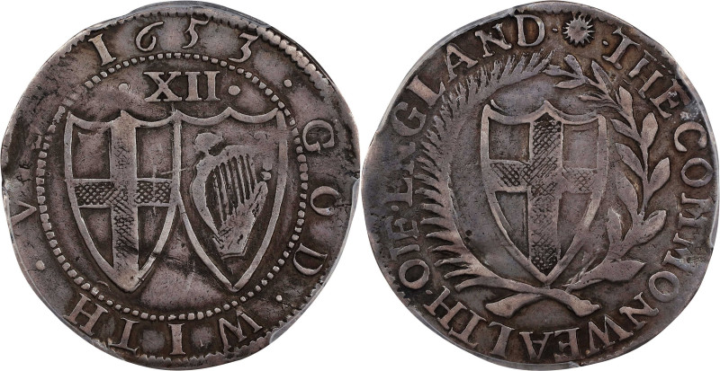 GREAT BRITAIN. Commonwealth (1649-1660). 1653 Shilling. London Mint. Spink-3217....