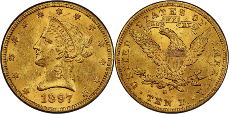 1897-O Liberty Head Eagle. Winter-1. MS-62 (PCGS). CAC.

A gorgeous Mint State...