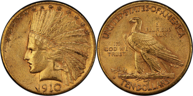 1910-S Indian Eagle. AU-53 (PCGS). CAC.

Despite a relatively generous mintage...