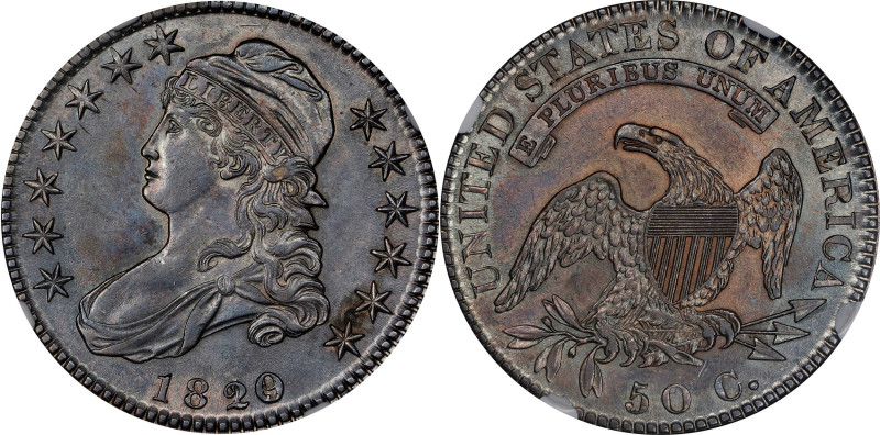 1820/19 Capped Bust Half Dollar. O-102. Rarity-1. Curl Base 2. MS-61 (NGC).

T...