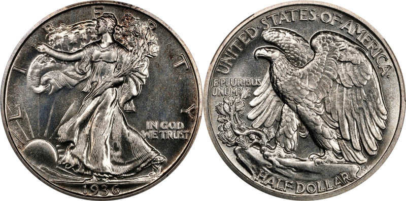 1936 Walking Liberty Half Dollar. Proof-66 (PCGS).

Fully struck with tantaliz...