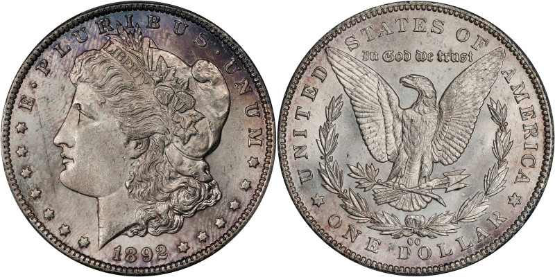 1892-CC Morgan Silver Dollar. MS-64 (PCGS).

Superior quality and eye appeal i...