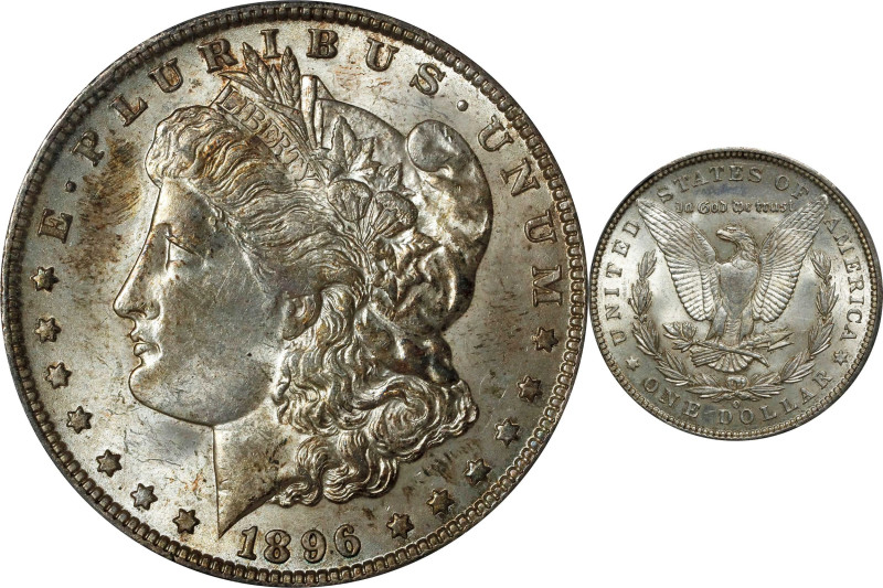 1896-O Morgan Silver Dollar. MS-63 (PCGS).

In an absolute sense, the 1896-O M...