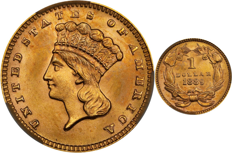 1889 Gold Dollar. MS-67 (CACG). Legacy Holder.

A totally original Superb Gem ...