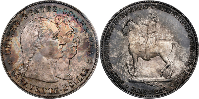 1900 Lafayette Silver Dollar. MS-65+ (PCGS).

Richly toned in a dappled blend ...