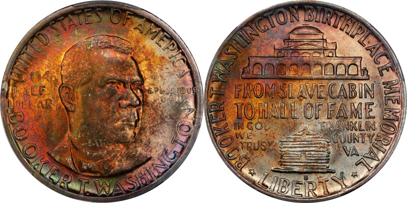 1946-S Booker T. Washington Memorial. MS-67+ (PCGS).

Booker T. Washington Hal...