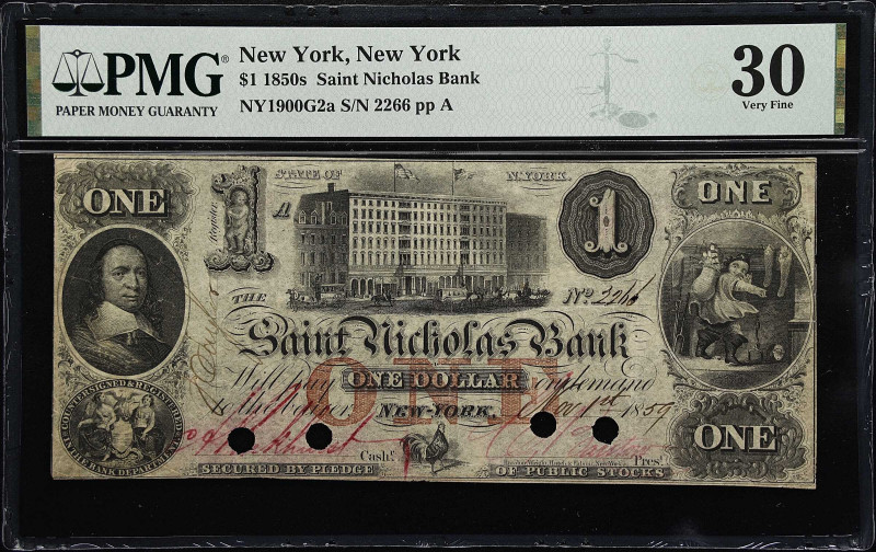 Popular Saint Nicholas Bank Ace

New York, New York. Saint Nicholas Bank. Haxb...