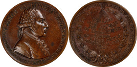 "1799" (ca. 1800) Westwood Medal. First Reverse. Musante GW-82, Baker-81. Bronze. AU-58 (PCGS).