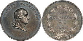 Undated (1859-1904) Time Increases His Fame Medal. Musante GW-442, Baker-91A, Julian PR-27. Silver. AU-55 (PCGS).