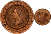 "1777" (ca. 1862) George Hampden Lovett's Headquarters Series Medal. No. 4, Whitemarsh. Second Obverse. Musante GW-491, Baker-194A. Copper. MS-64 RB (...
