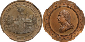 "1780" (ca. 1862) George Hampden Lovett's Headquarters Series Medal. No. 8, Sufferns. Second Obverse. Musante GW-495, Baker-194A. Copper. MS-64 BN (NG...