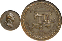 "1773" (1904) Washington Monument Association Medal. Member of Friendship Fire Co. Baker-1828. Bronze. MS-61 BN (NGC).