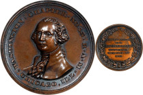 1908 50th Anniversary Medal of the Washington Chapter No. 45, Chicago. Baker G-310. Bronze. MS-62 BN (NGC).