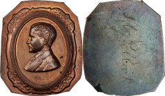 Undated (19th Century) Mint Director James G. Pollock Portrait Medallion. Uniface. Bronze. Choice Mint State.