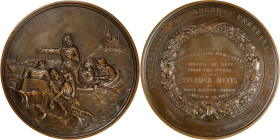 "1873" Metis Shipwreck Medal. 20th Century Striking. Julian LS-15. Bronze. Mint State.
