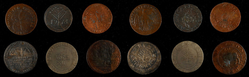 Lot of (6) Copies of Colonial and Early Federal Era Coins.

Included are: Somm...