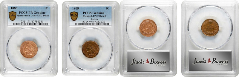 Lot of (2) Indian Cents. (PCGS).

Included are: 1888 Proof, Unc Details--Quest...