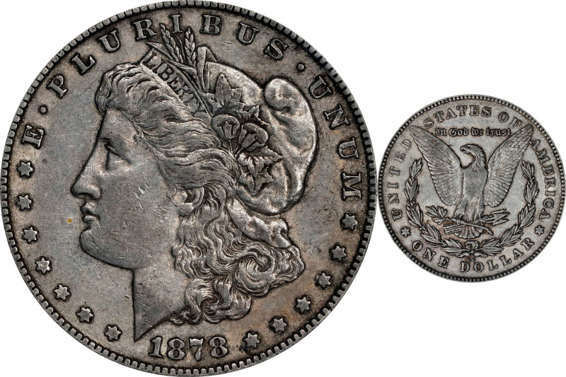 1878-CC Morgan Silver Dollar. EF-45 (PCGS).

PCGS# 7080. NGC ID: 253M.