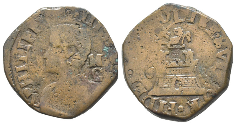 Napoli - Regno di Napoli - Filippo IV (1621-1665) - 9 Cavalli 1626 con sigla L d...