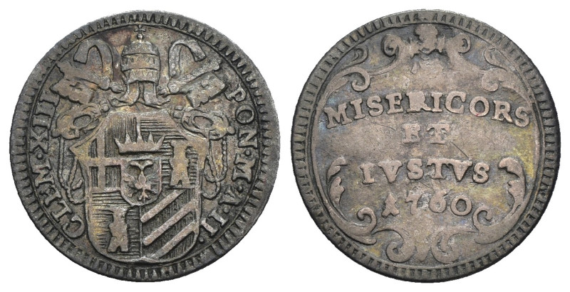 Roma - Stato Pontificio - Clemente XIII, Rezzonico (1758-1769) - Grosso 1760 - M...