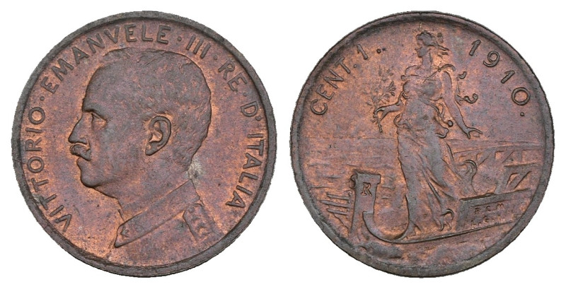 Regno d'Italia - Vittorio Emanuele III (1900-1943) 1 Centesimo "Italia su Prora"...