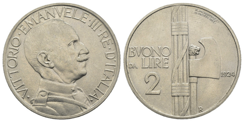 Vittorio Emanuele III (1900-1943) Buono da 2 Lire 1924 - Ni - Gig. 106

SPL
...