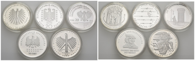 Germania - Set 2016 composto da 5 monete da 20 Euro Celebrativi - Ag.

FS

S...