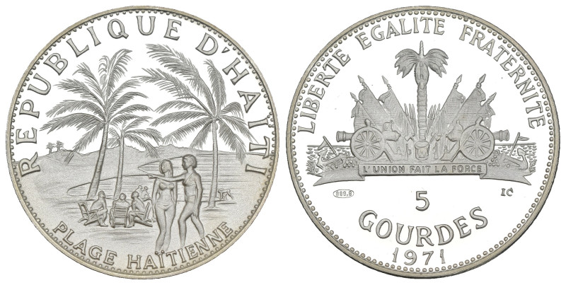 Haiti - Repubblica (dal 1863) - 5 Gourdes 1971 - Ag - KM# 78

FS

SPEDIZIONE...