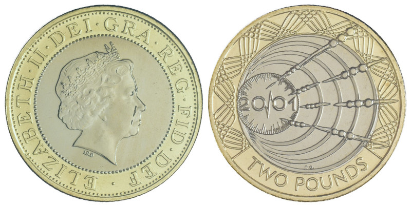 Regno Unito - Elisabetta II (1952-2022) - 2 Pounds 2001 Centenario del Telegrafo...