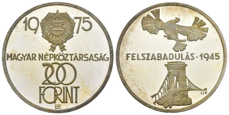 Ungheria - 200 forint 1975 - Anniversario della liberazione - KM# 604

FS

S...