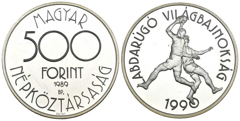 Ungheria - 500 forint 1989 - World Football Championship - KM# 669

FS

SPED...