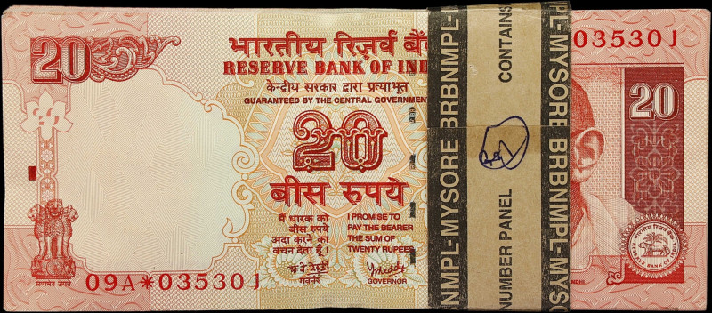 INDIA. Pack of (100). Reserve Bank of India. 20 Rupees, ND (2002-06). P-89Ad*. R...